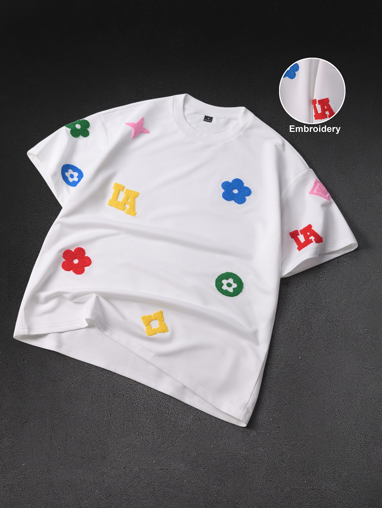 Men's Oversized Y2K Streetwear – обзор и цена Streetwear Brand With White Flowers