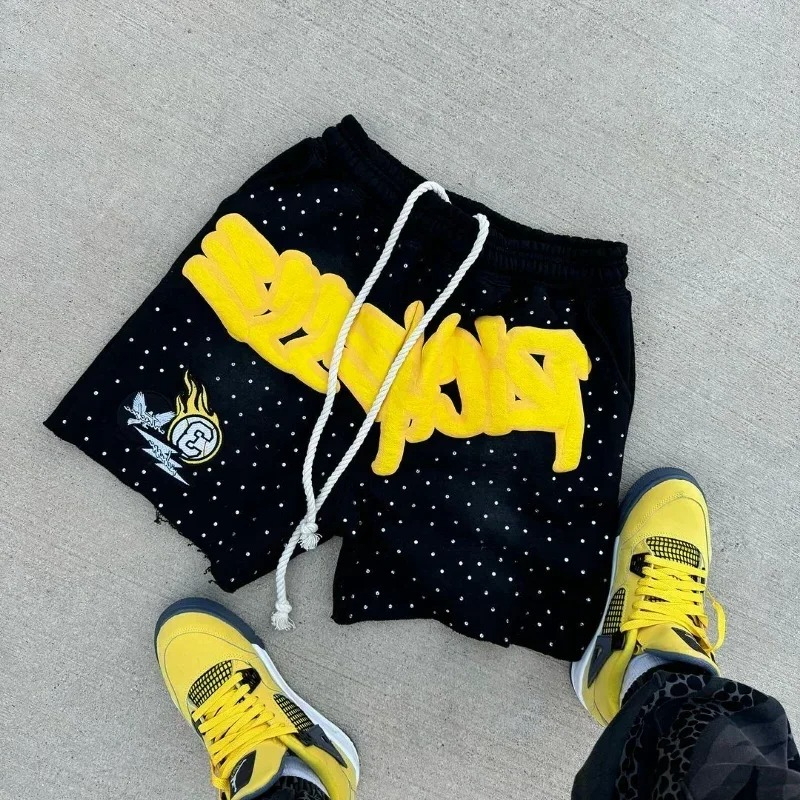 Y2K Harajuku Men's Shorts Lett – обзор и цена Fear Of God Essential
