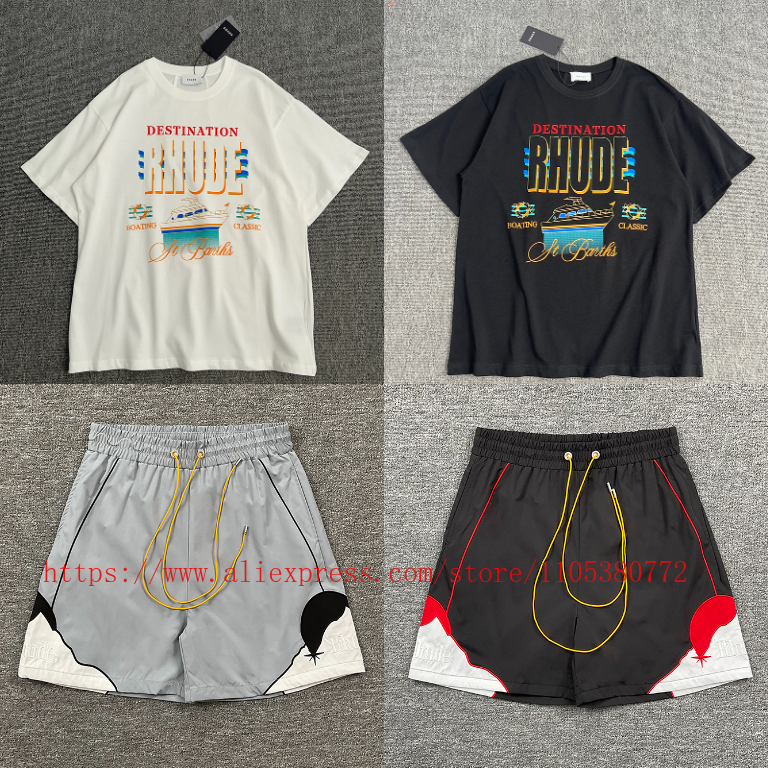 2026 New  RHUDE Men's Print Ca – обзор и цена Fear Of God Essential