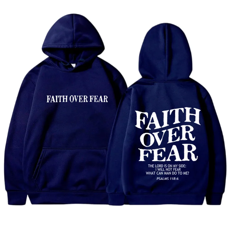 FAITH OVER FEAR Print Hoodies  – обзор и цена Fear Of God Essential