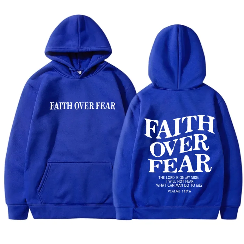 FAITH OVER FEAR Print Hoodies  – обзор и цена Fear Of God Essential