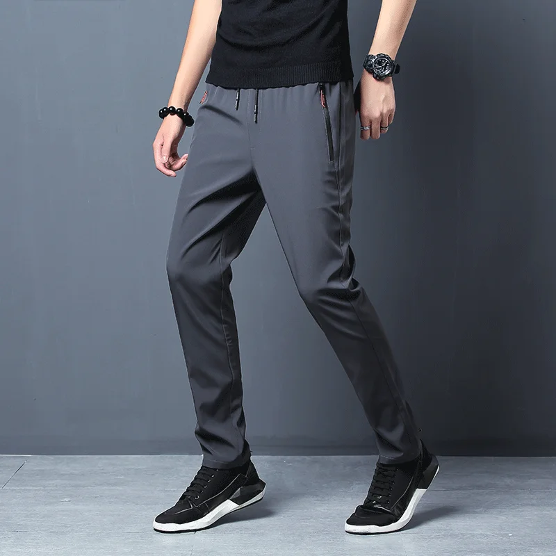 Men's Casual Pants Straight Sl – обзор и цена Streetwear Brand Joggers